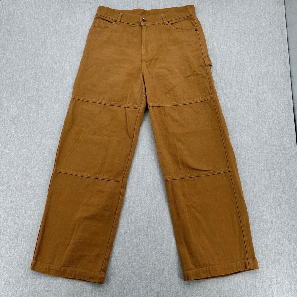 No Boundaries Pants Mens 30x31 Brown Carpenter Double Knee Canvas Workwear